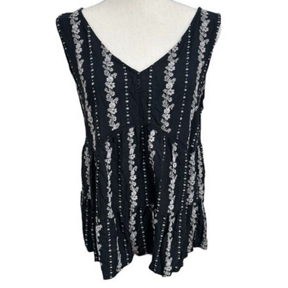 "ANGIE" Babydoll, Tank Top,Whimsy Goth, Dark Fairy, Dark Romantic,Flowing, L - Picture 1 of 8